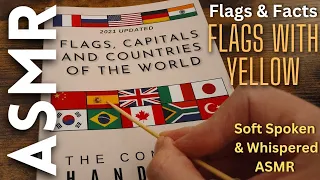 ASMR Flags & Facts (only countries with yellow in their flag) [Part One]