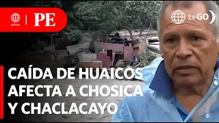 Traffic in Chosica interrupted by landslide | Primera Edición | News Peru