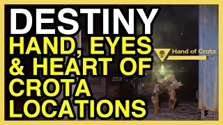 Crota's Hand, Eyes and Heart Locations - Unlock DLC Nightfall Strike - DESTINY Dark Below Guide