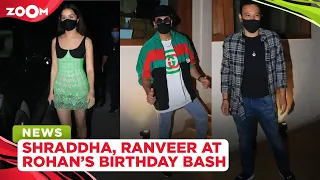 Shraddha Kapoor papped at rumoured beau Rohan Shrestha's birthday bash, Ranveer Singh also attends