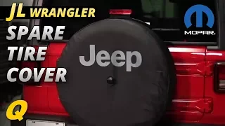 Mopar Spare Tire Cover for 2018 Jeep Wrangler JL with 32" Tire