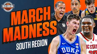 March Madness Sweet 16 Predictions - South Region 🏀 | Houston, Duke, NC State, Marquette