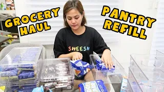 GROCERY HAUL WITH AYI & LOUIE + PANTRY REFILL AFTER 2 MONTHS! | AustriaFamilyVlogs