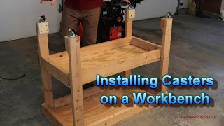 Installing Casters on Workbench