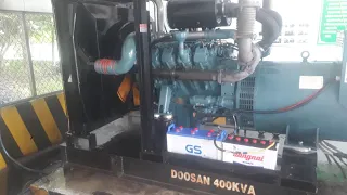 Doosan 400kva . test tải