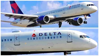 [4K] 3 DELTA AIR LINES BOEING 757-200 ARRIVALS AT LAX - PLANE SPOTTING - SEPTEMBER 2019