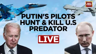 LIVE: Watch Inside Details Of Russian Jet Collides with Us Drone Over Black Sea | Putin News Today