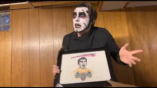 Danhausen cries from laughing so hard (fanmail unboxing)