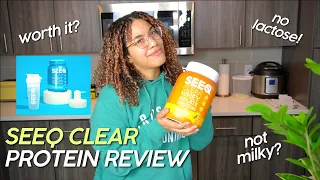 SEEQ Clear Whey Isolate Protein Powder Full Review | Moncats Beauty