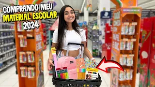 COMPRANDO MEU MATERIAL ESCOLAR DE 2024 | O MUNDO DE LARISSA