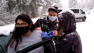 How Drivers Got the Vaccine While Being Stuck in Snowstorm