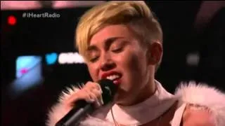 Miley Cyrus   Wrecking Ball Live perfomance at iHeartRadio 2013)