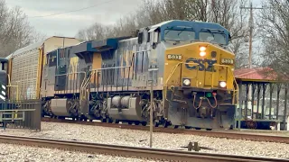 CSX autoracks heading southbound @ Stevenson, Alabama