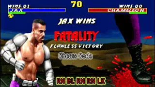 Jax_All_Fatality 😕 Cheats For Ultimate Mortal Kombat Trilogy ( Sega Genesis Rom Hack v23 )