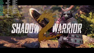 Ryzen 3 2200G Vega 8 Test - Shadow Warrior 2 - Gameplay Benchmark Test