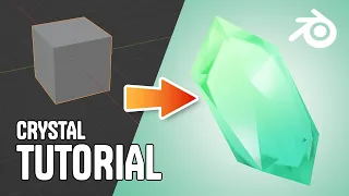 Make a Crystal in 10 minutes - Blender 3D Beginner Tutorial