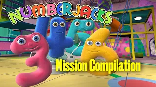 All 4 5 & 6 Missions | Compilation | Numberjacks