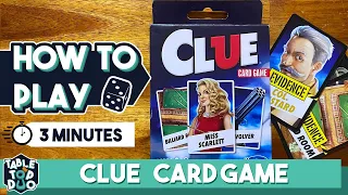 How to play Clue Card Game in 3 minutes (Clue + Card Game)