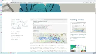 Intro to Open Webinar: Introduction to Python and Geopandas for Flooded Area Analysis - Mar 8, 2022