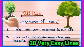 Importance of Trees Essay |essay on importance of trees|20 lines on Trees|Trees importance essay
