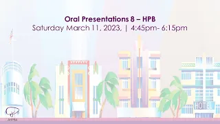 Oral Presentations 8 - HPB