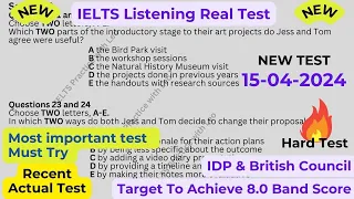 IELTS Listening Practice with Recent Actual IELTS Exam with Answers [Real Exam 77] 15th April 2024