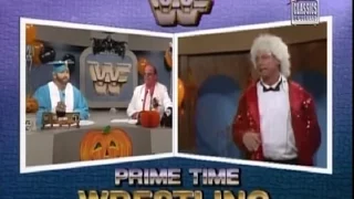 Roddy Piper, Gorilla and The Brain host Halloween Prime Time (10-30-1989)