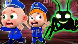 Baby Police vs Big Monster | Monster under the Bed | NEW✨ Nursery Rhymes & Funny Cartoon For Kids