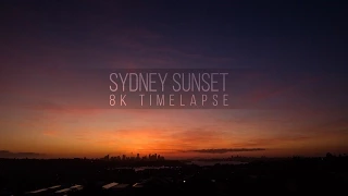 Sydney sunset 8K timelapse