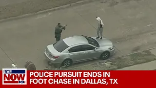 Wild police chase in Dallas with a K9 surprise for the suspect | LiveNOW from FOX