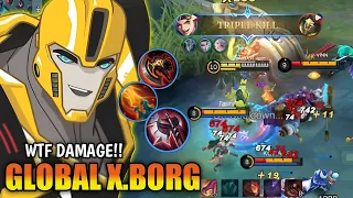 WTF DAMAGE!! THIS X.BORG NEW BUILD IS BROKEN | X.BORG BEST BUILD 2023 | MLBB