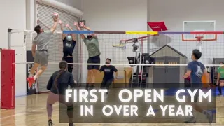FIRST VOLLEYBALL OPEN GYM IN OVER A YEAR (part 1)
