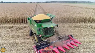 400ha Körnermais Dreschen die Fläche machen wir jetzt Platt! Lebensmittel & Tierfutter Produktion