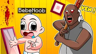 BEBE NOOB ESCAPA DE LA ABUELA GRANNY 😨😱 BEBE NOOB VS GRANNY EN MINECRAFT