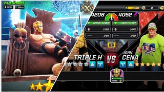 wwe mayhem | 5star Triple H unlock | Triple H vs John cena