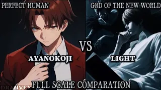 LIGHT VS AYANOKOJI FULL SCALE COMPARATION