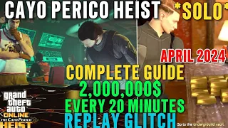 *HOW TO DO* SOLO Cayo Perico Heist (Replay Glitch) No Preps GTA Online #gtaonline #cayopericoheist