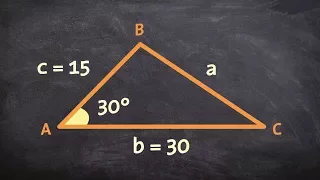 Using the law of cosines for a triangle with SAS