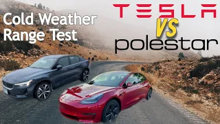 Tesla Model 3 vs Polestar 2 Range Test Battle