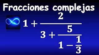 28. Fracciones complejas (Ejercicio 2), paso a paso