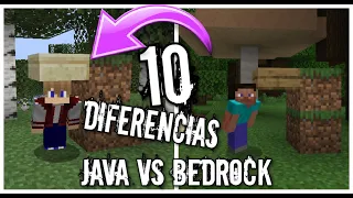 10 INCREIBLES Diferencias entre Minecraft Java Vs Bedrock 😱 Java vs Bedrock 2020 👈
