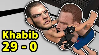 khabib submits Justin Gaethje & retires undefeated  29 - 0