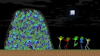 Stickman VS Minecraft: Zombie Apocalypse Trap School - AVM Shorts Animation