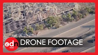 Chilling New Drone Footage Reveals Destruction Caused by Beirut Blast
