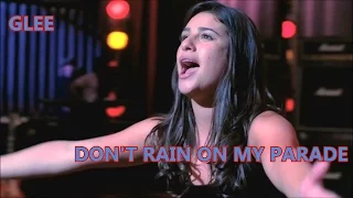 Glee-Don't Rain On My Parade (Lyrics/Letra)