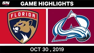 NHL Highlights | Panthers vs. Avalanche – Oct. 30, 2019