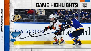 Ducks @ Blues 12/12/21 | NHL Highlights