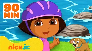 Dora poznaje świat | Dora przekracza tęczowy most 🌈 + inne, magiczne chwile! | 90 minut | Nick Jr.