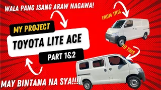 PART 1 and 2 PROJECT Installing window & tint for my Brandnew Toyota Lite Ace 2023