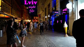 Walking in Lviv Nightlife Easter (Львів Lwow) Shevska Krakivska Virmenska Ruska 2024 | Ukraine